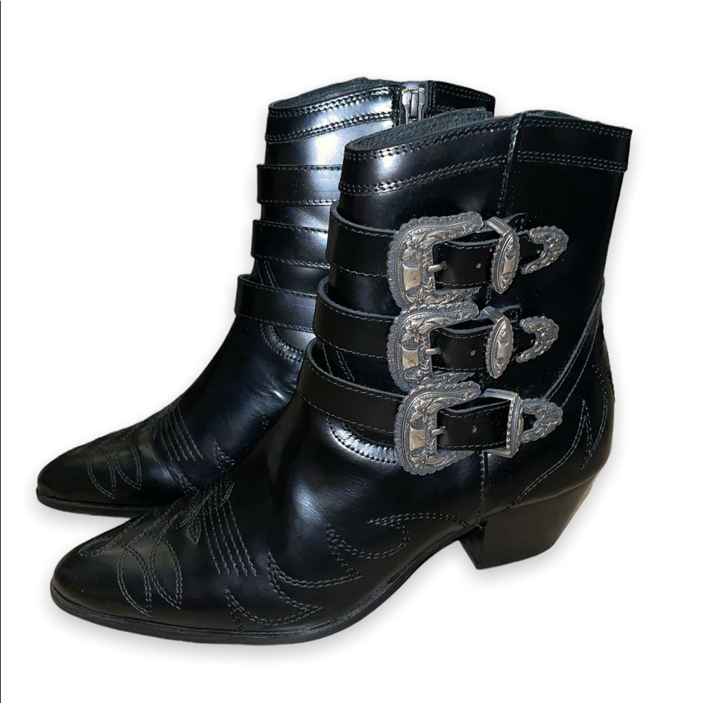 The Kooples Buckle Ankle Boots - OPEN TO OFFERS